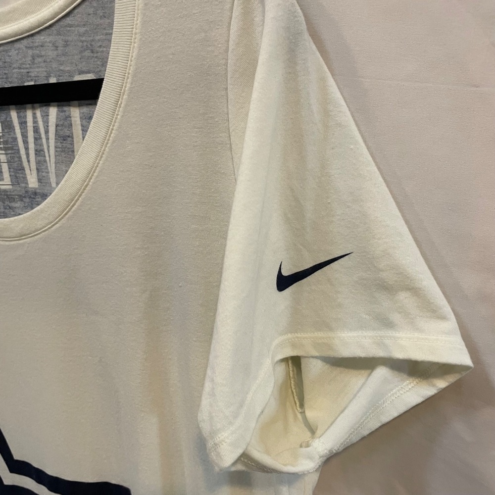 Nike NFL Dallas Cowboys Star Graphic Tee Women's XL White Blue Tri-Blend